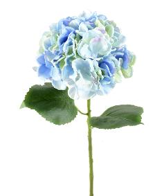Fleur artificielle Hortensia - cration bouquet fleur coupe - H.55cm bleu