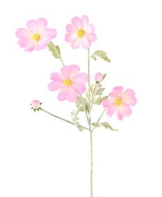 Fleur artificielle Cosmos - composition cration florale - H.62cm rose
