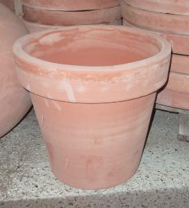 Poterie italienne simple rebord Graffiato - pot en terre cuite - Ø.31cm