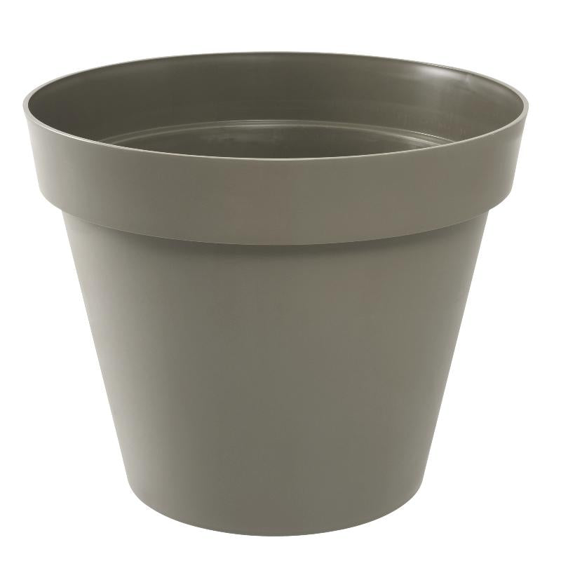 Pot pour fleur Toscane rond intérieur extérieur Ø.80cm taupe EDA PLASTIQUES