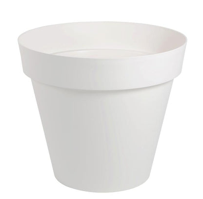 Pot pour fleur Toscane rond intérieur extérieur Ø.80cm blanc EDA PLASTIQUES