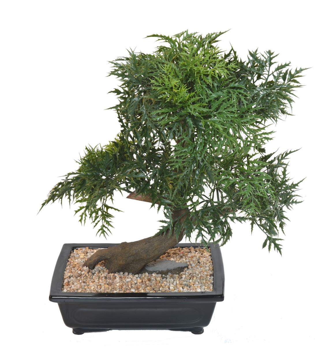 Bonsaï Aralia arbre miniature en coupe - plante synthétique intérieur - H.50cm