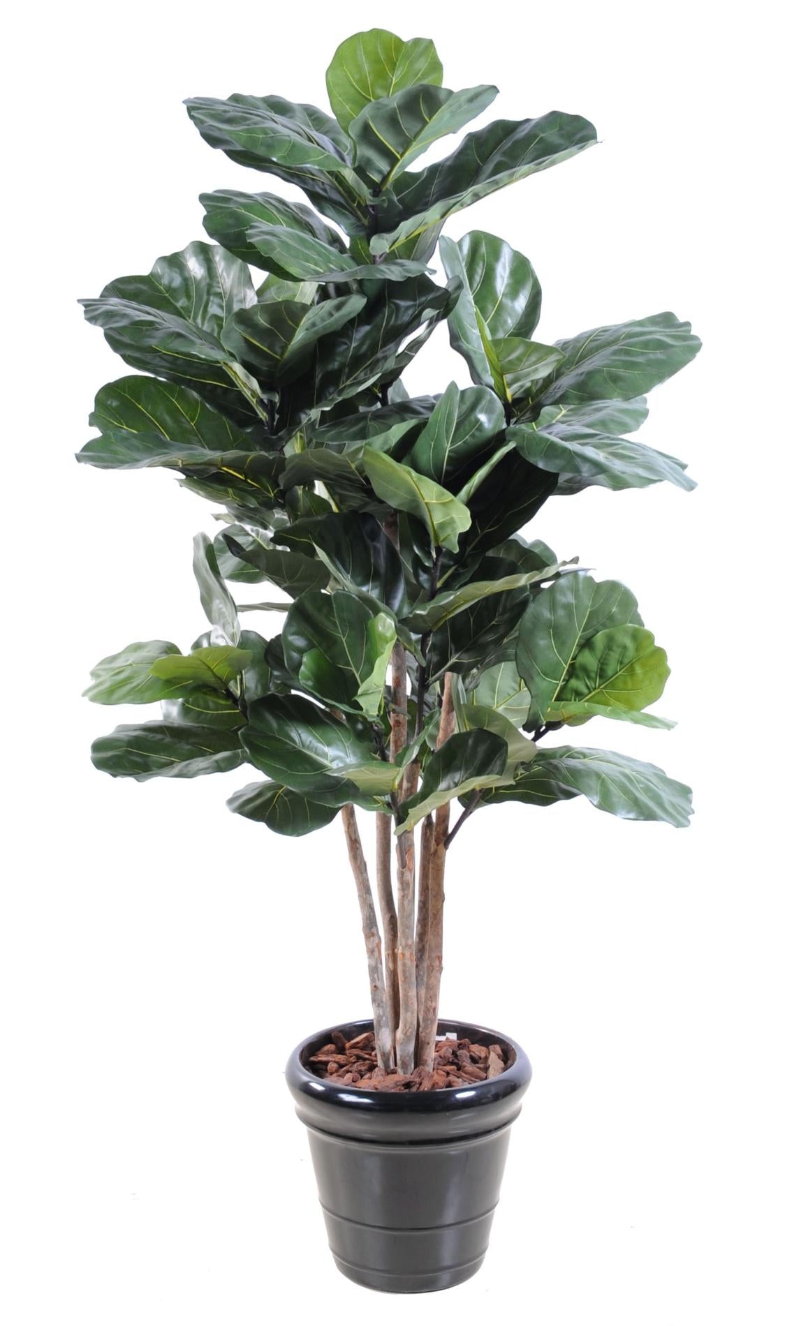 Arbre artificiel Ficus Lyrata - plante synthétique d'intérieur - H.190cm vert