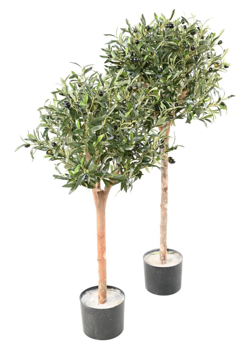 Arbre artificiel Olivier Eco - plante pour intérieur - H.110cm vert