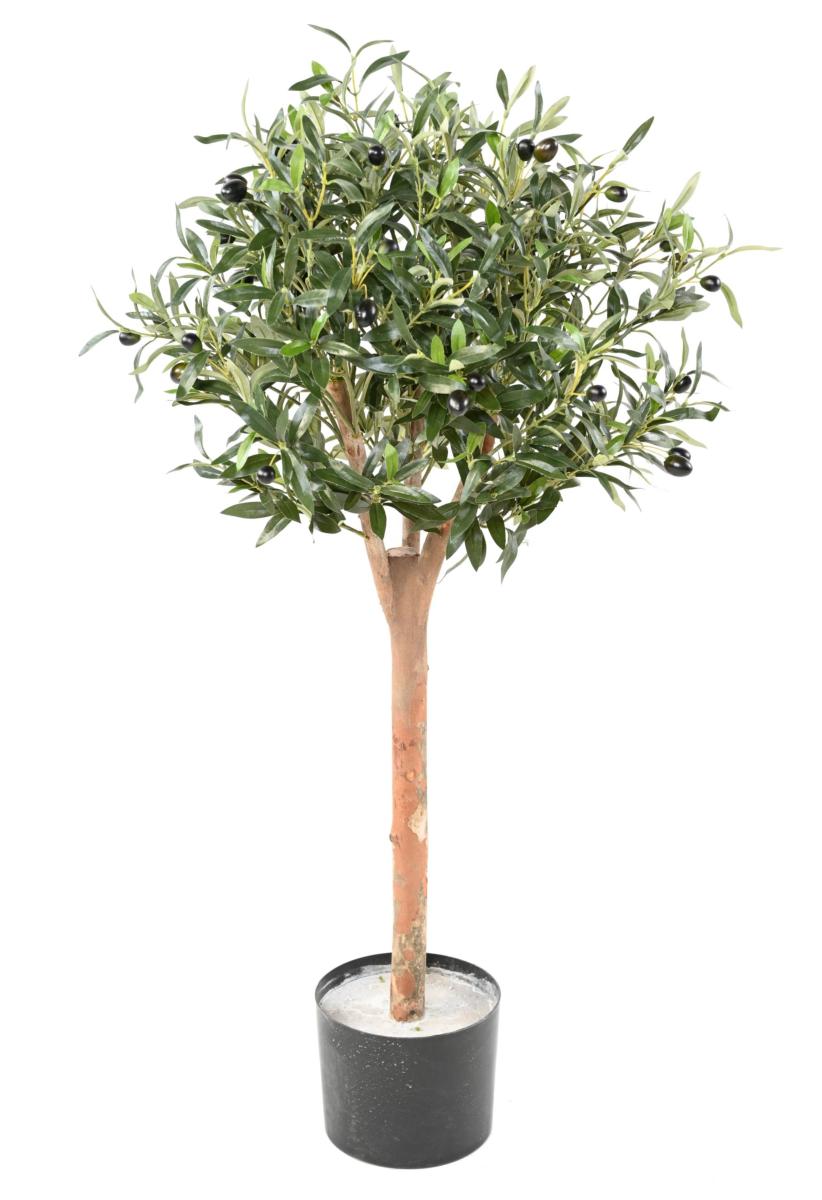 Arbre artificiel Olivier Eco - plante pour intérieur - H.110cm vert