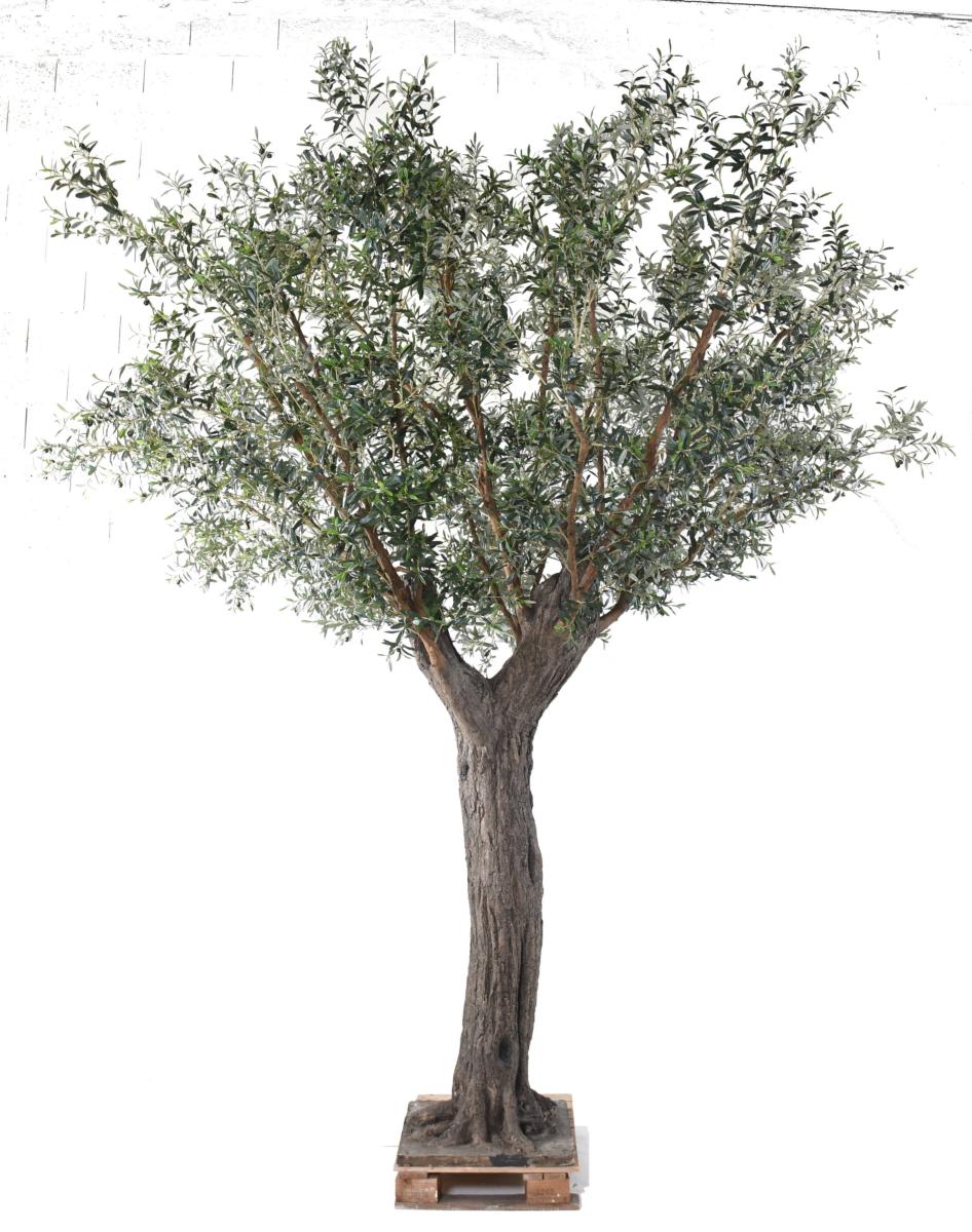 Arbre artificiel Olivier sur platine - plante pour intérieur - H.390cm