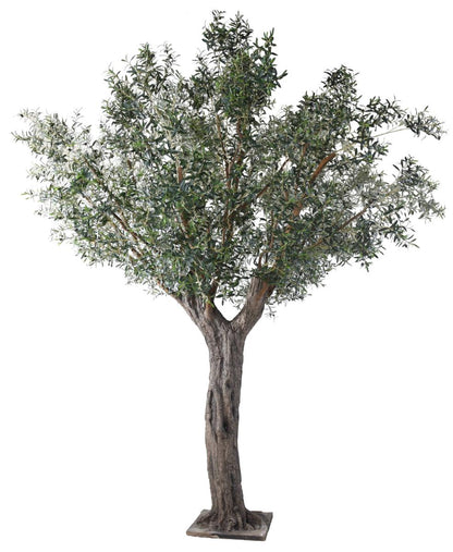 Arbre artificiel Olivier sur platine - plante pour intérieur - H.390cm