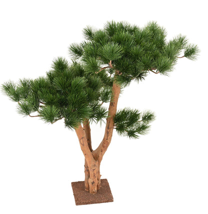 Arbre artificiel Pin UV résistant 3 troncs - arbre forestier d'extérieur - H.70cm