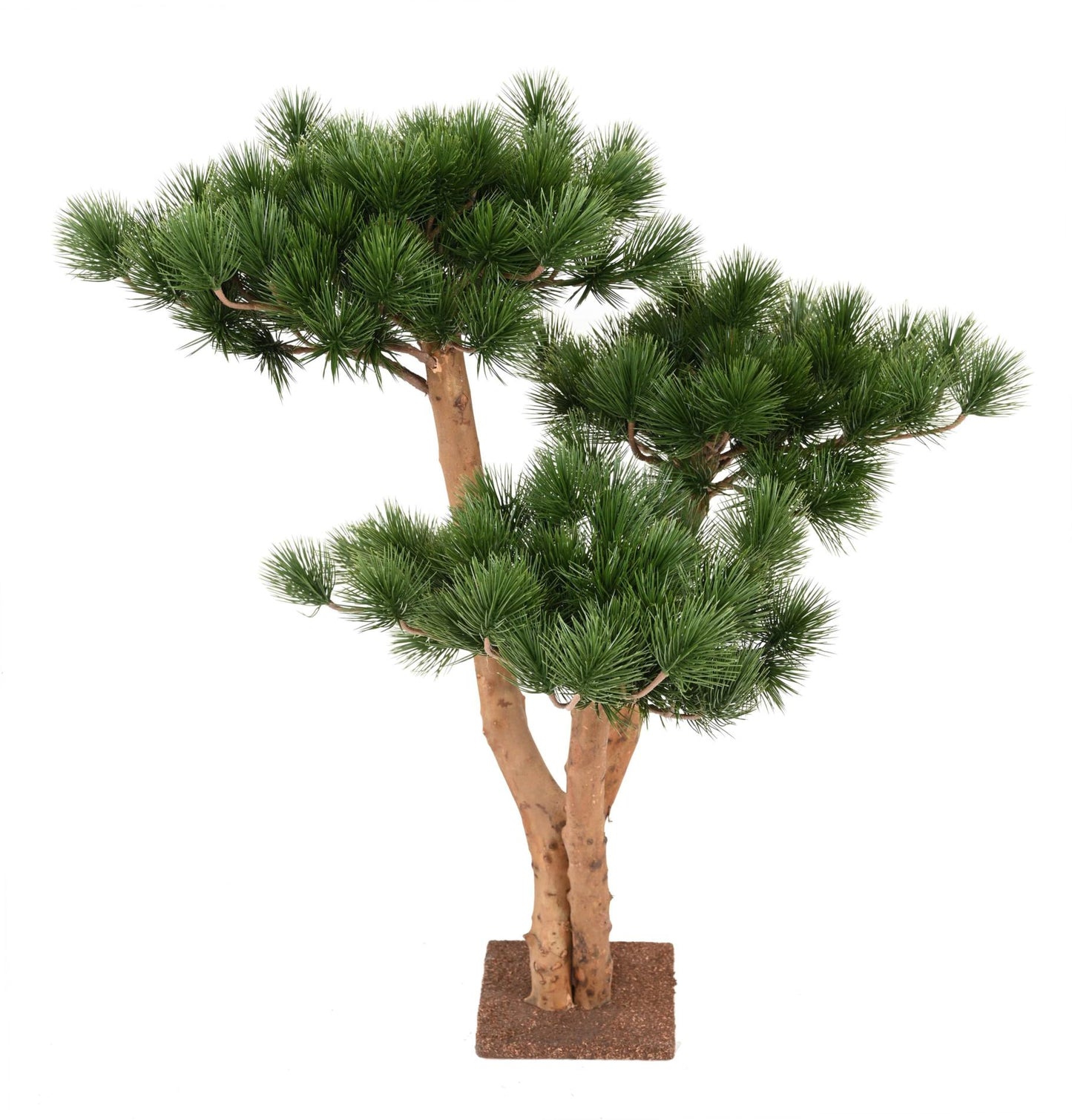 Arbre artificiel Pin UV résistant 3 troncs - arbre forestier d'extérieur - H.70cm