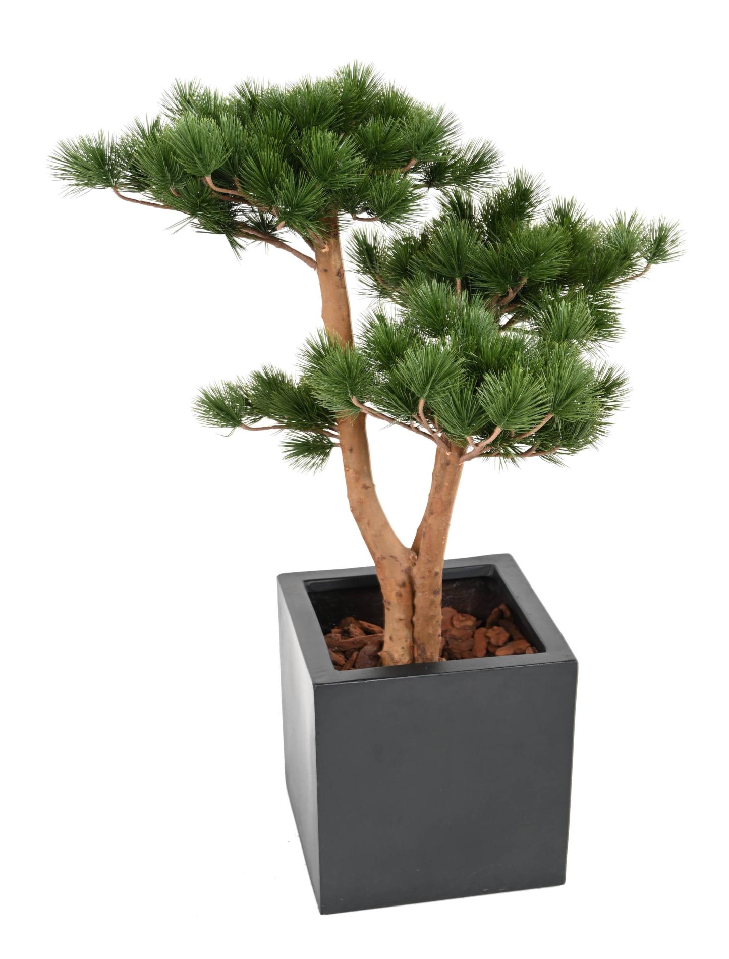 Arbre artificiel Pin UV résistant 3 troncs - arbre forestier d'extérieur - H.70cm