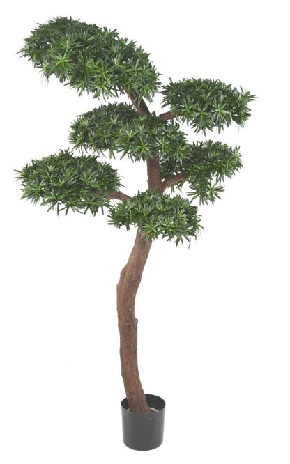 Arbre artificiel Podocarpus Bonsaï UV - intérieur extérieur - H.210cm