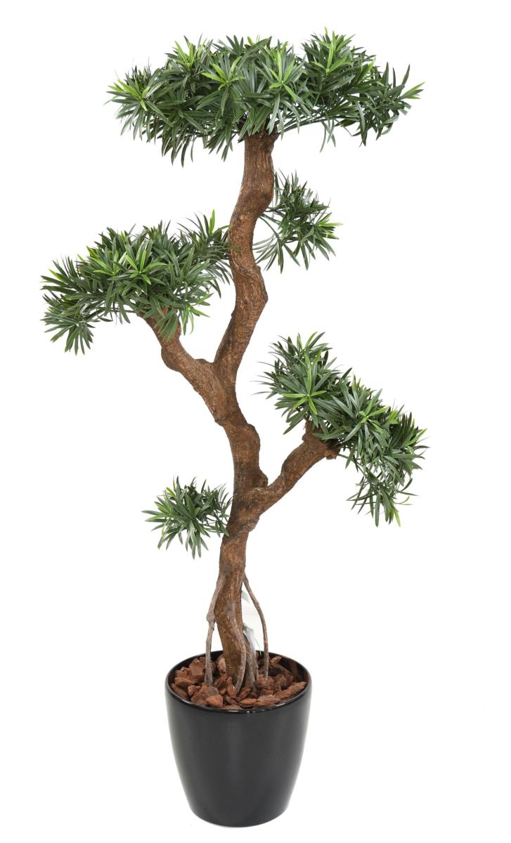 Arbre artificiel Podocarpus nuage UV - intérieur extérieur - H.135cm