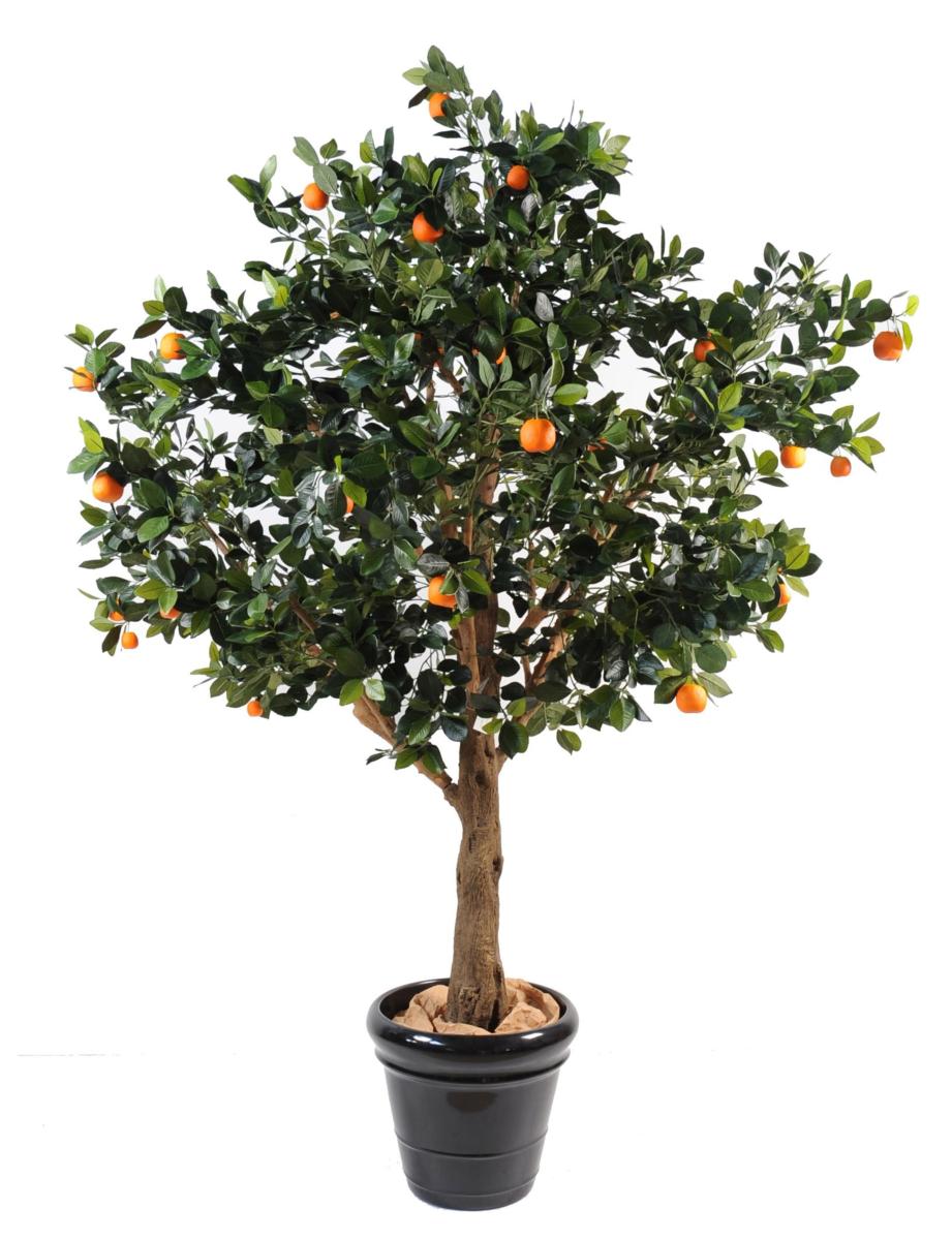 Arbre artificiel fruitier Oranger - intérieur - H.210cm vert orange