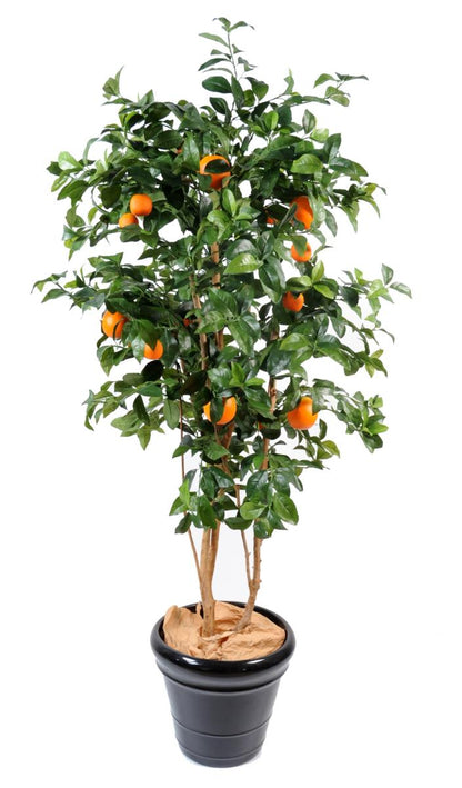 Arbre artificiel fruitier Oranger new - intérieur - H.150cm vert orange