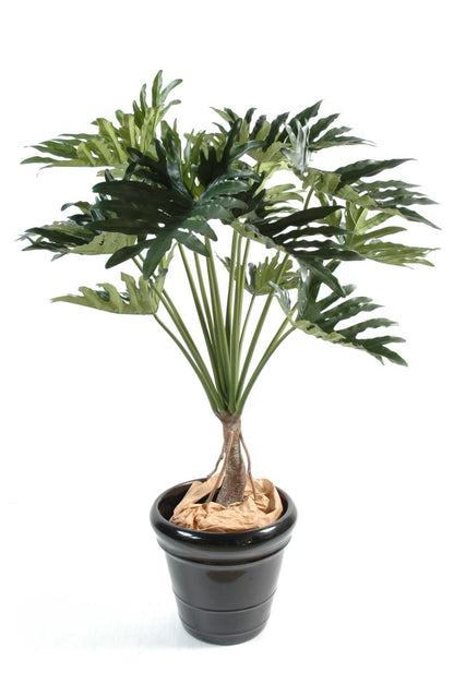 Arbre artificiel tropical Philodendron Selloum - plante d'intérieur - H.120cm vert