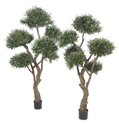 Arbre fruitier artificiel Olivier bonsaï nuage - plante pour intérieur - H.235 cm