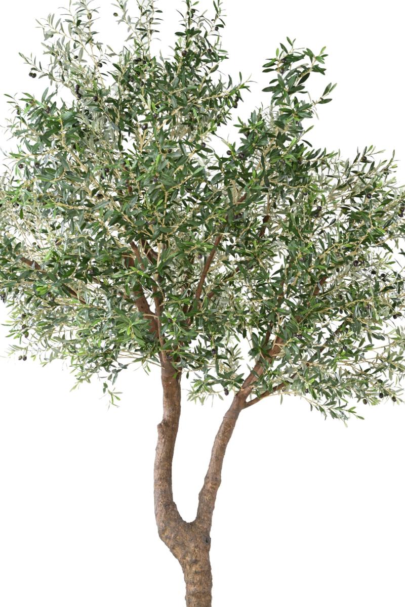 Arbre fruitier artificiel Olivier géant 2 têtes et olives - plante pour intérieur - H.350cm