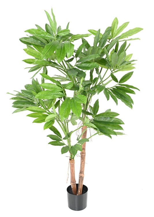 Arbre artificiel tropical Philodendron Goeldii - plante d'intérieur - H.150cm