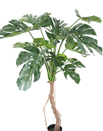 Arbre artificiel tropical Philodendron Monstera - plante d'intérieur - H.130cm