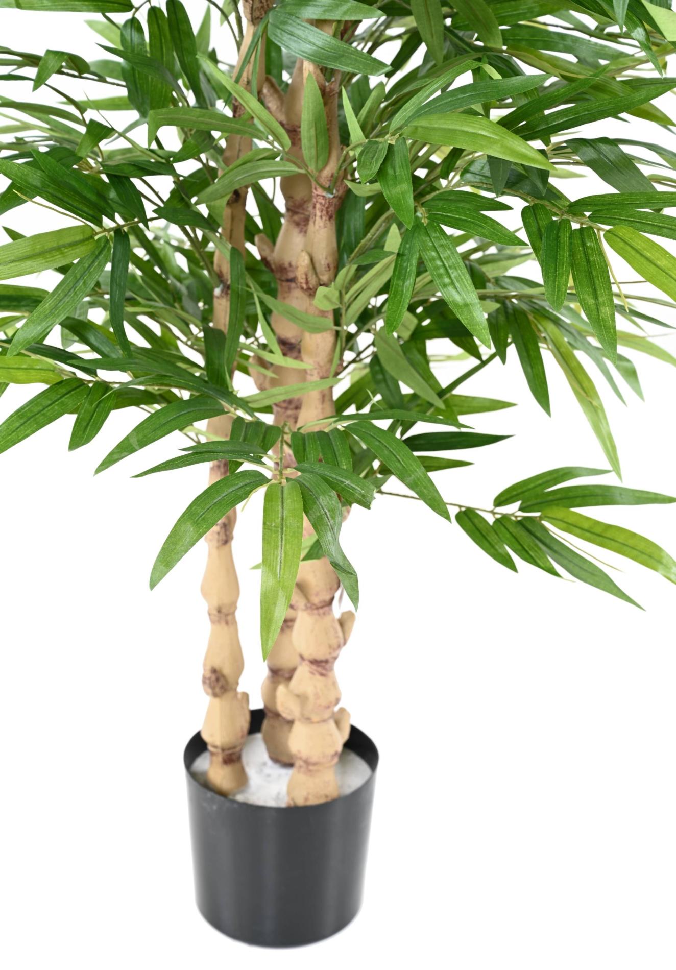 Bambou artificiel Bouddha - plante synthétique d'intérieur - H.190cm vert