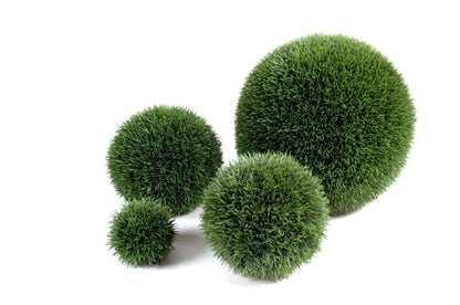 Boule d'herbe artificielle - plante pour intérieur extérieur - Ø.13cm vert