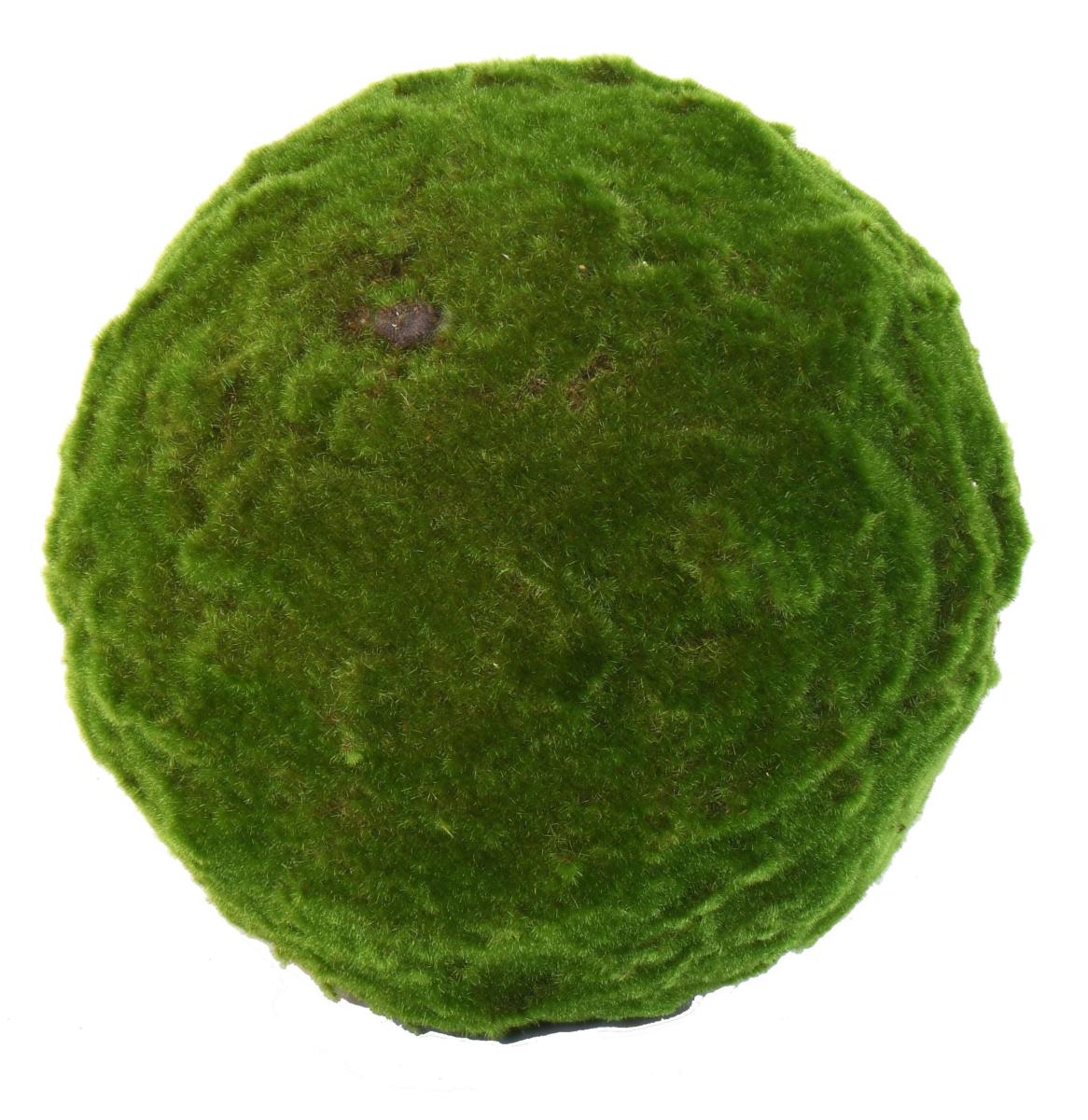 Boule de mousse artificielle - décoration d'intérieur - H.38 cm vert