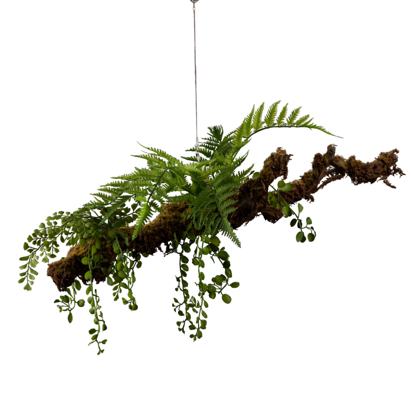 Branche artificielle Epiphyte à suspendre - suspension végétale - H.60cm