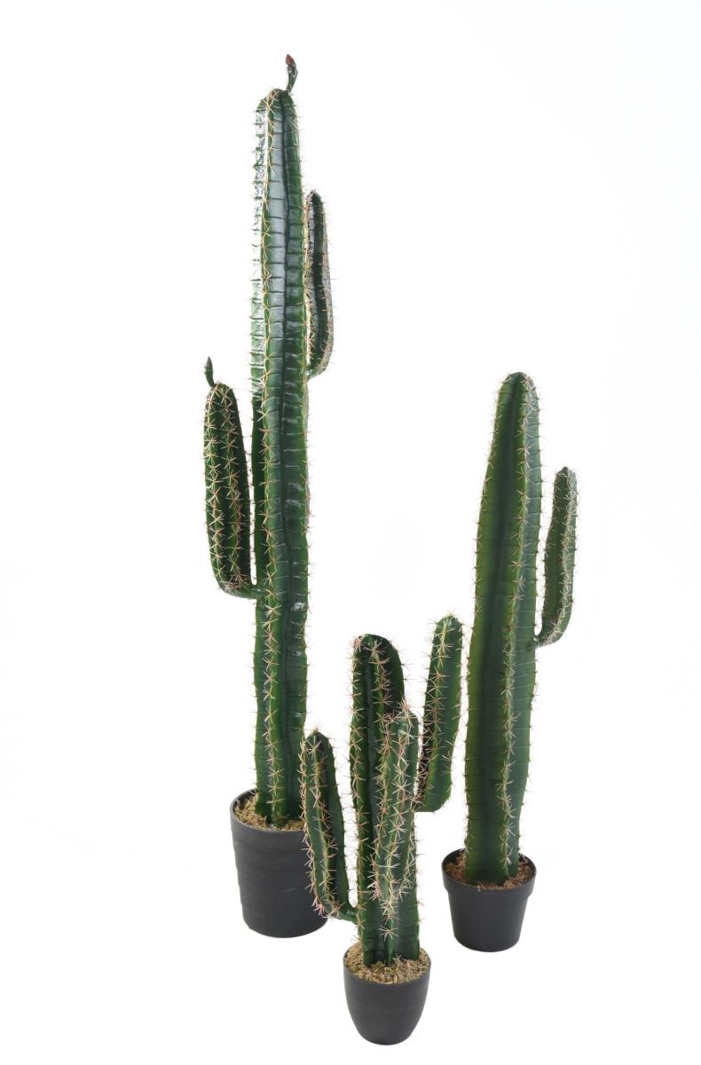 Cactus artificiel Cereus - Plante artificielle pour intérieur - H.110cm vert