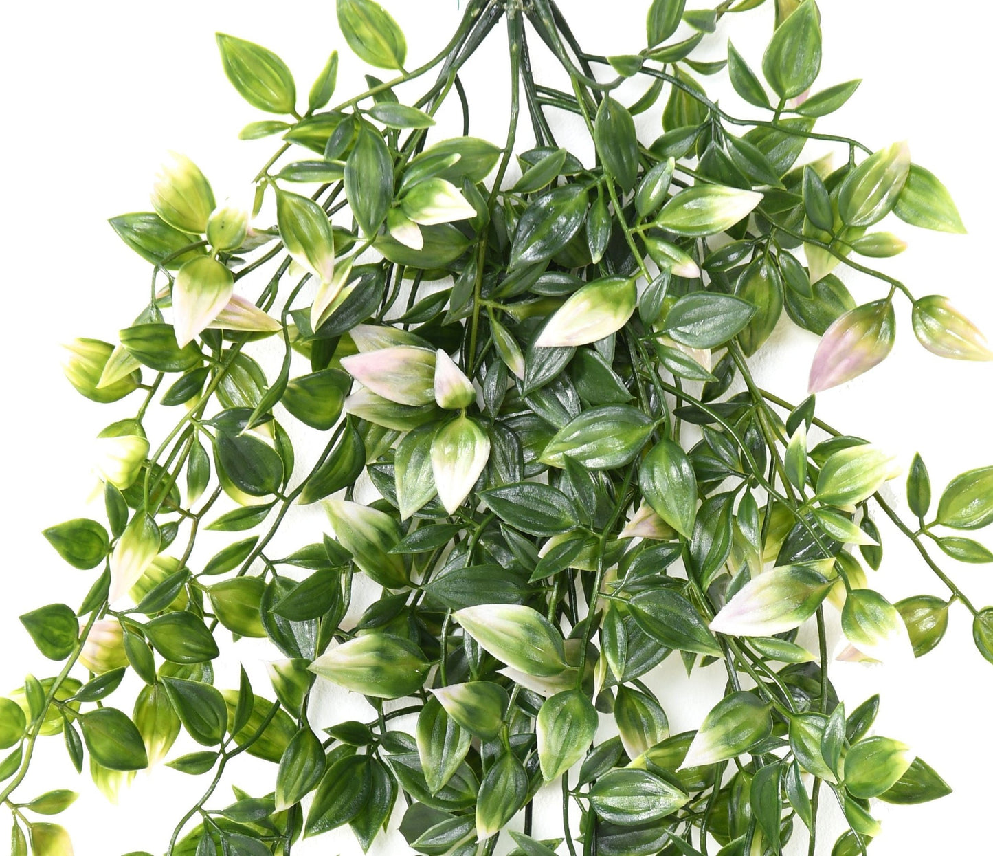 Chute artificielle Tradescantia résistant UV - plante pour extérieur - H.85cm vert rose