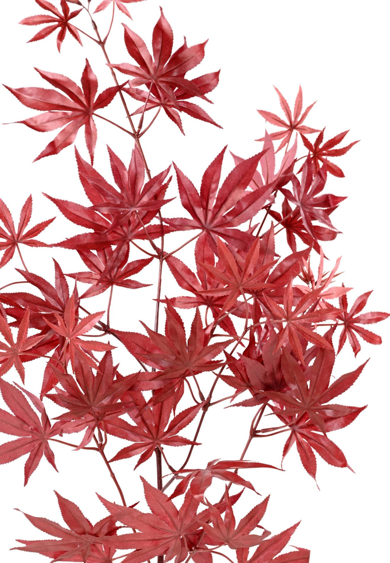 Feuillage artificiel Branche d'Aralia New - décoration d'intérieur - H.70cm rouge