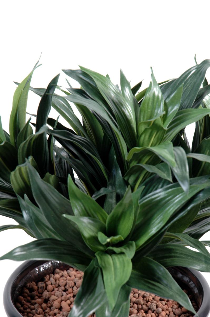 Feuillage artificiel Dracaena Fragans - plante en piquet - H.53cm vert