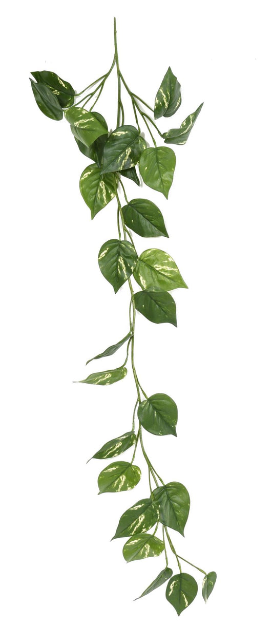 Feuillage artificiel Guirlande de Pothos - Tergal UV extérieur - H.110cm vert