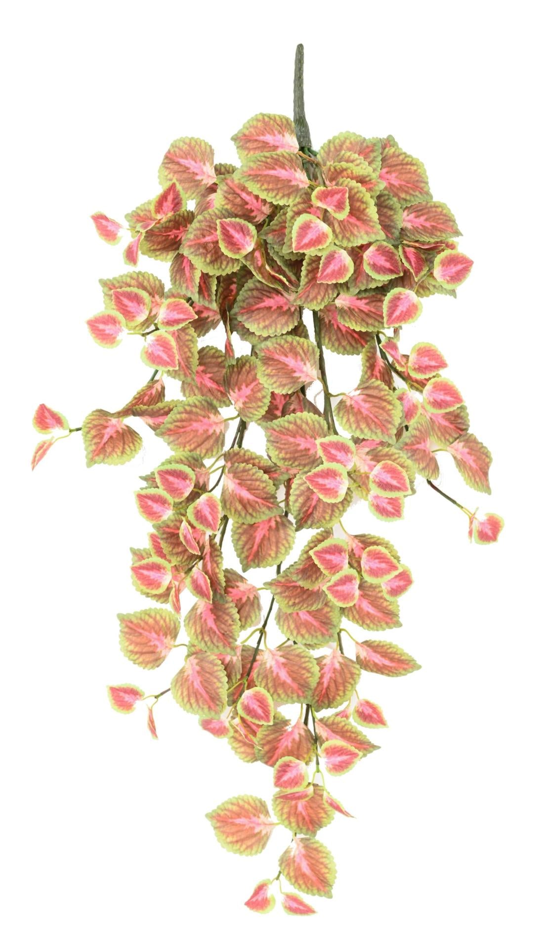 Feuillage artificiel chute de Coleus en piquet - plante d'intérieur - H.96cm rouge vert