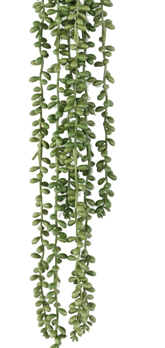 Feuillage artificiel chute de Crassula collier de perle - plante d'intérieur - H.60cm