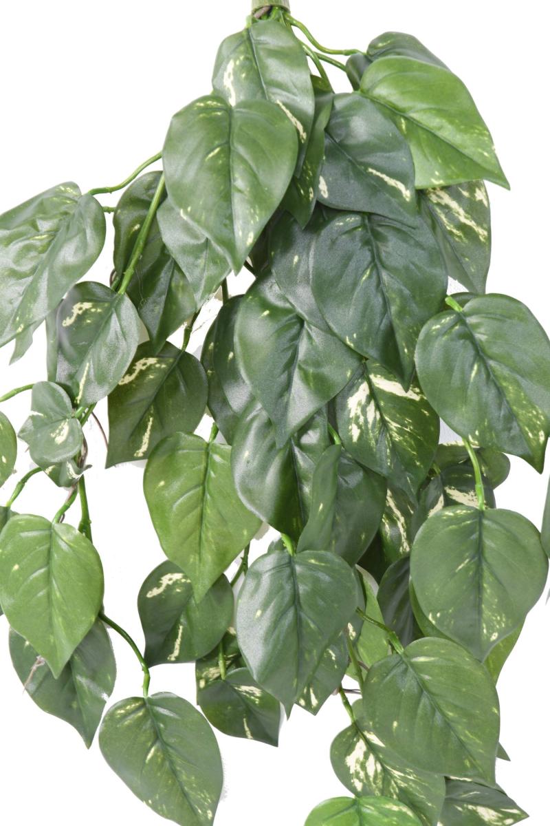 Feuillage artificiel chute de Pothos en piquet - Tergal UV extérieur - H.75cm vert