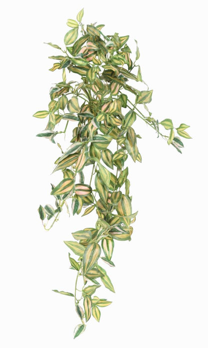 Feuillage artificiel chute de Tradescantia - plante d'intérieur - H.80cm vert