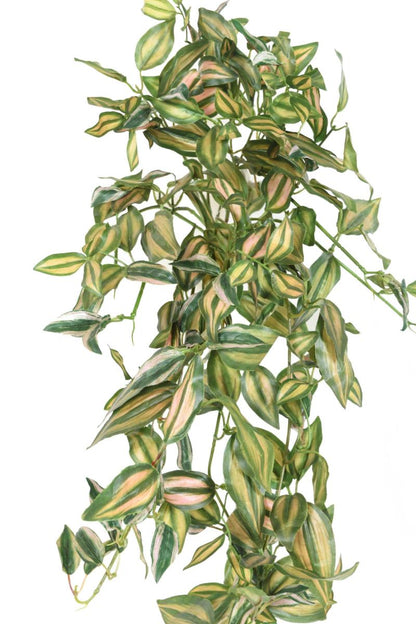 Feuillage artificiel chute de Tradescantia - plante d'intérieur - H.80cm vert