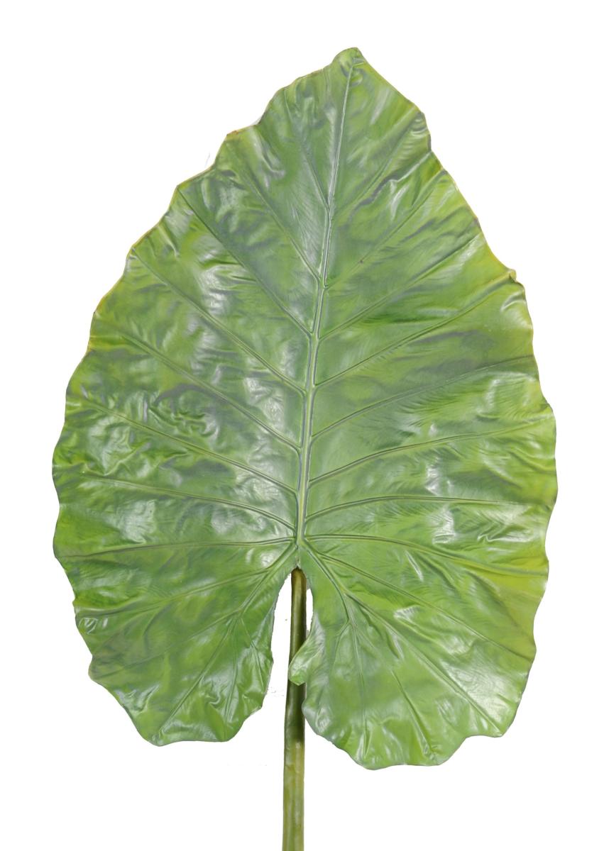 Feuille artificielle Alocasia géante - décoration d'intérieur - H.160cm vert