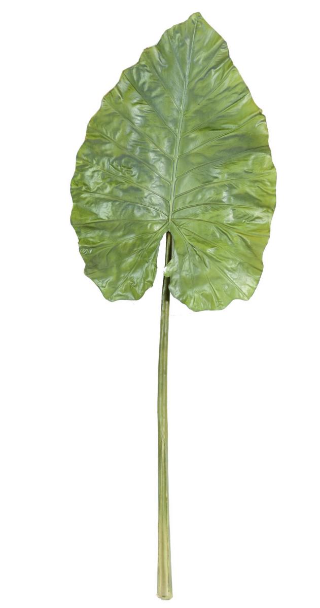 Feuille artificielle Alocasia géante - décoration d'intérieur - H.160cm vert