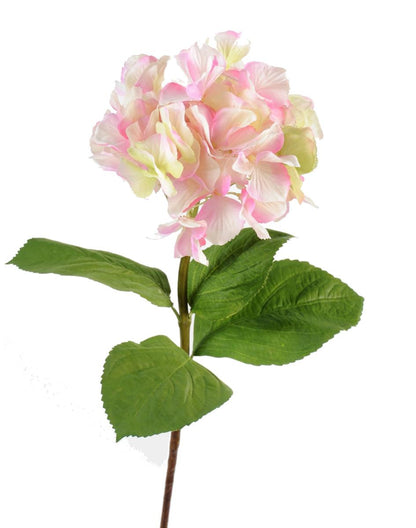 Fleur artificielle Hortensia - création bouquet - H.80cm rose vert