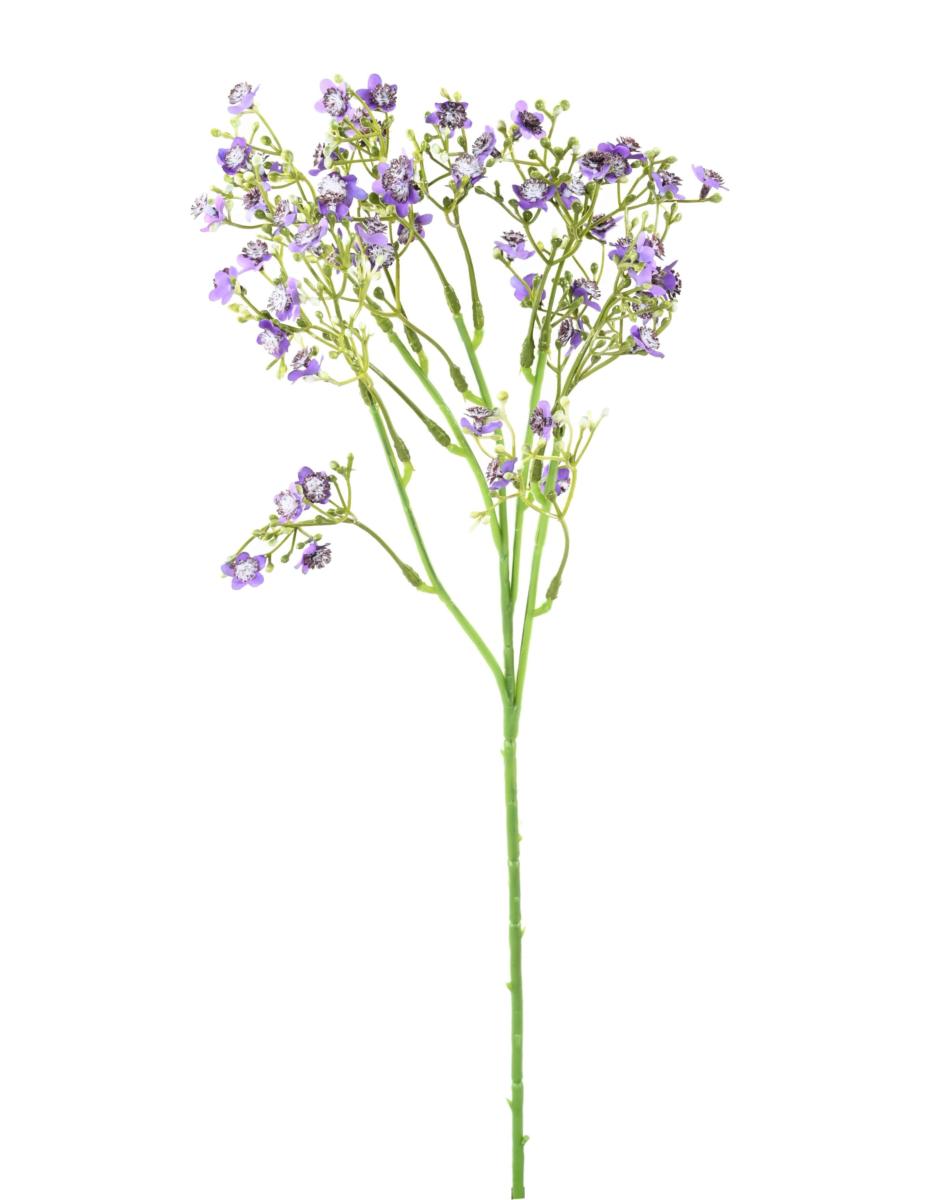 Fleur artificielle Myosotis - composition bouquet - H.50cm violet