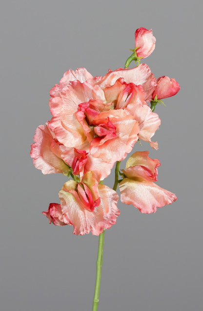 Fleur artificielle Pois de senteur - composition florale - H.46cm rose clair