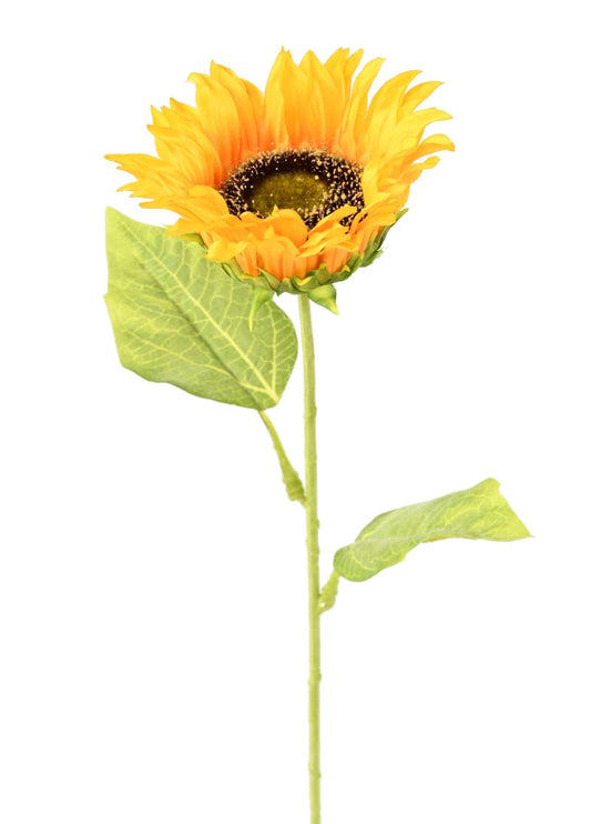 Fleur artificielle Tournesol - décoration d'intérieur - H.66cm jaune