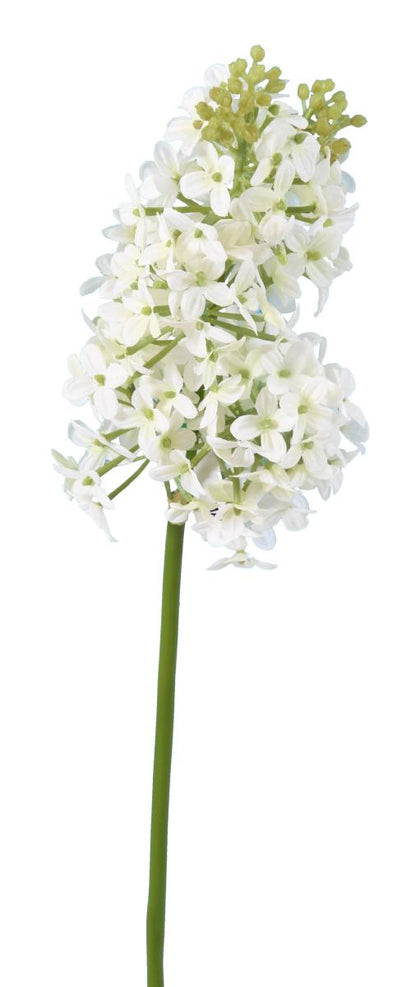 Fleur artificielle coupée Lilas - décoration d'intérieur - H.48cm blanc