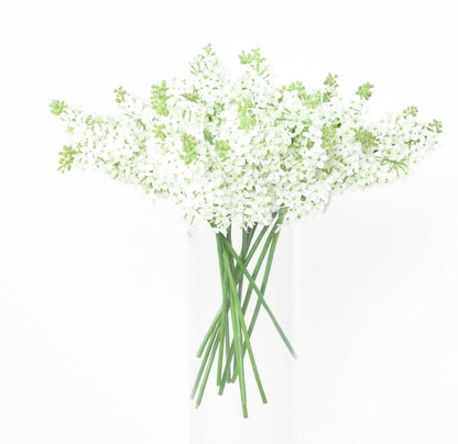 Fleur artificielle coupée Lilas - décoration d'intérieur - H.48cm blanc