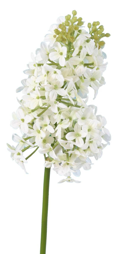 Fleur artificielle coupée Lilas - décoration d'intérieur - H.48cm blanc