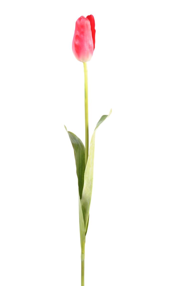 Fleur artificielle coupée Tulipe - décoration d'intérieur - H.79cm rose