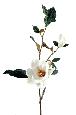 Fleur artificielle de Magnolia fresh touch - création florale intérieur - H.70cm blanc