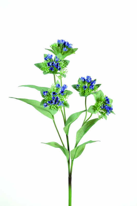 Fleur artificielle de Marogravia - création florale intérieur - H.67cm bleu