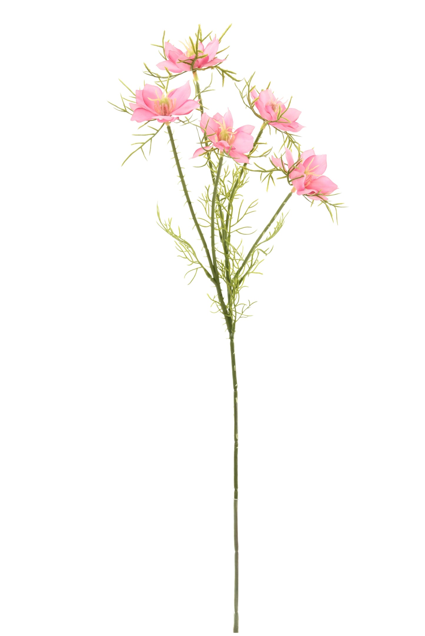 Fleur artificielle Cosmos 5 fleurs - composition florale - H.56cm rose